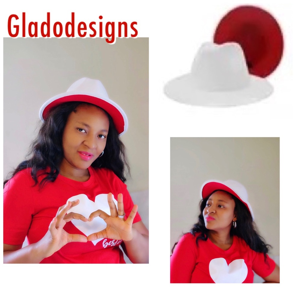 COPY - Unisex Fedora Hat two tone fedora hat cowb…